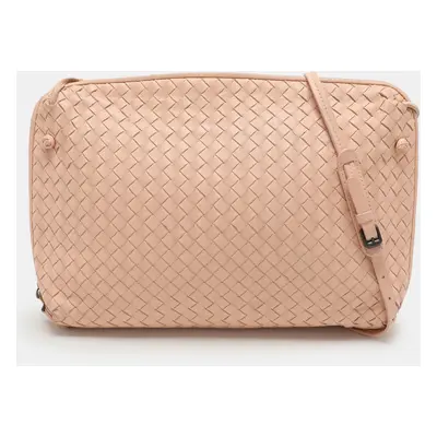 Bottega Veneta Beige Intrecciato Leather Nodini Shoulder Bag