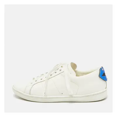 Saint Laurent White Leather Court Classic Sneakers Size