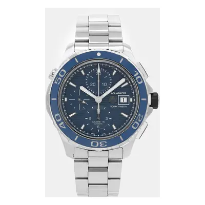 Tag Heuer Blue Stainless Steel Aquaracer CAK2112.BA0833 Automatic Men's Wristwatch mm