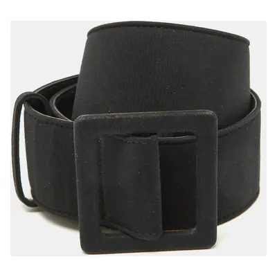 Yves Saint Laurent Black Fabric Waist Belt 90CM