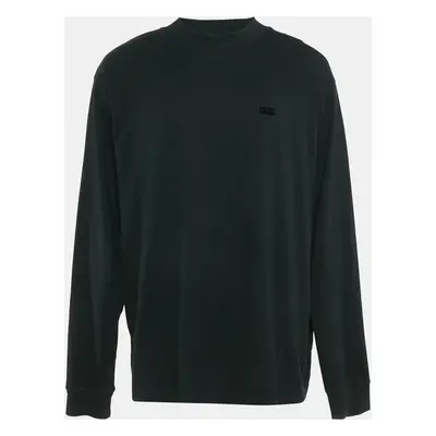 Kith Black Logo Print Cotton Crew Neck Sweatshirt