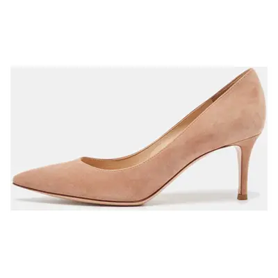 Gianvito Rossi Pink Suede Gianvito Pumps Size 37.5