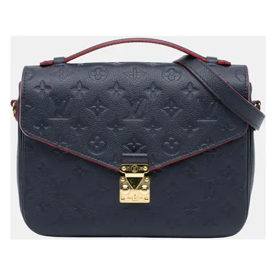 Louis Vuitton Navy Blue Monogram Empreinte Pochette Metis