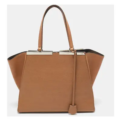 Fendi Brown Leather 3Jours Tote