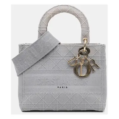 Dior Grey Medium Canvas Cannage Lady D Lite