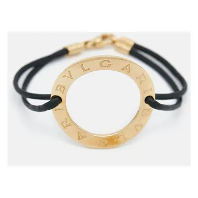 Bvlgari Bvlgari Circle 18k Yellow Gold Cord Bracelet