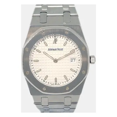 Audemars Piguet Silver Stainless Steel Royal Oak Quartz Women's Wristwatch mm