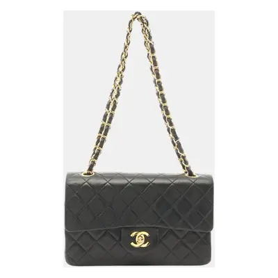 Chanel Black Small Classic Lambskin Double Flap