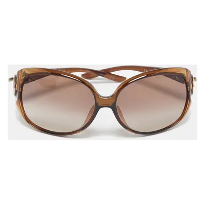 Dior Brown Gradient DiorLady1 SF Oval Sunglasses