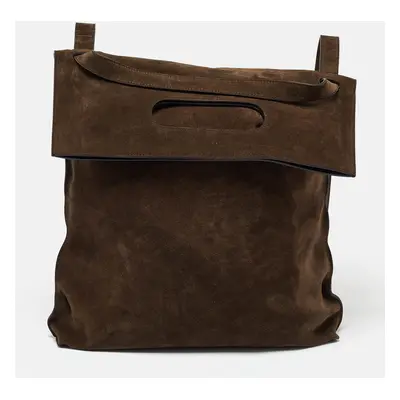 Tom Ford Brown Suede Alix Convertible Tote Backpack