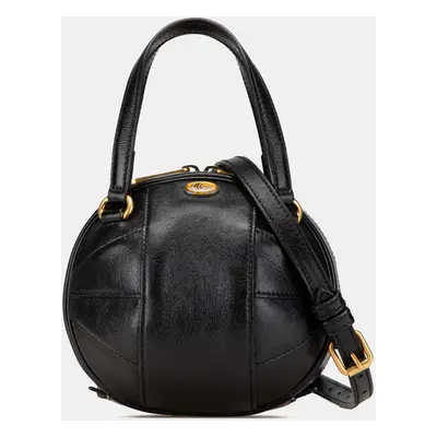 Gucci Black Mini Leather Water Buffalo Tifosa Basketball Bag