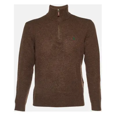 Polo Ralph Lauren Brown Lambs Wool High Neck Sweater