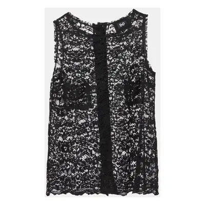 D&G Black Lace Sleeveless Top