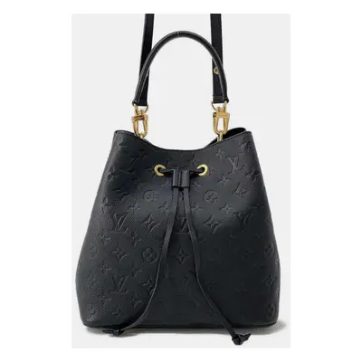 Louis Vuitton Noir Monogram Empreinte Leather Neonoe Shoulder Bag