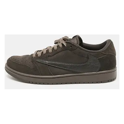 Air Jordans Brown Suede and Leather Jordan Retro Low OG SP Travis Scott Velvet Brown Sneakers Si