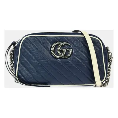 Gucci Navy Marmont Shoulder Bag