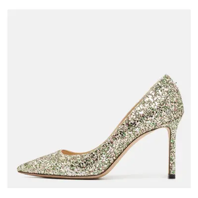 Jimmy Choo Multicolor Glitter Romy Pumps Size