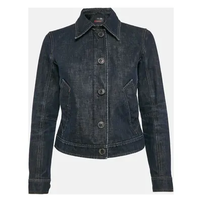 Prada Blue Denim Zip-Up Jacket