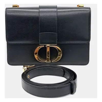 Dior Black Leather Montaigne Chain Bag