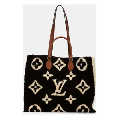 Louis Vuitton Brown Shearling Teddy OnTheGo GM Tote Bag