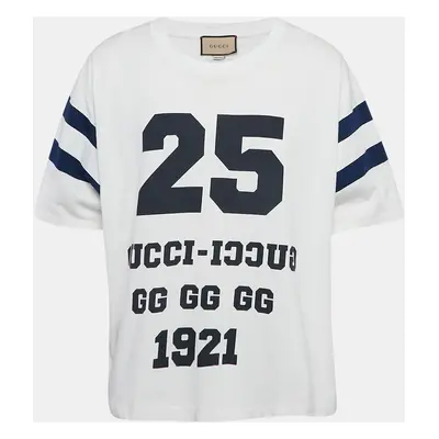 Gucci White Eschatology Print Cotton T-Shirt