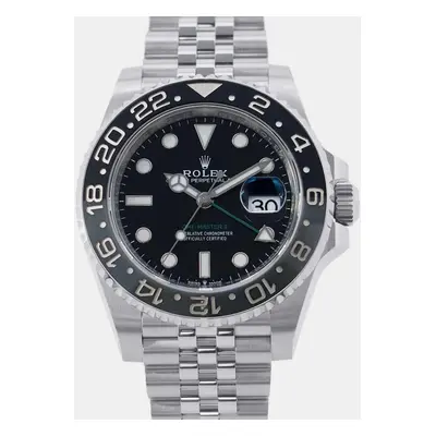 Rolex Black Stainless Steel GMT-Master II Automatic Men's Wristwatch mm