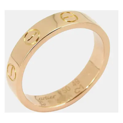 Cartier 18K Rose Gold Love Band Ring EU