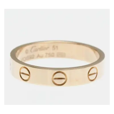 Cartier 18K Pink Gold Mini Love Ring EU