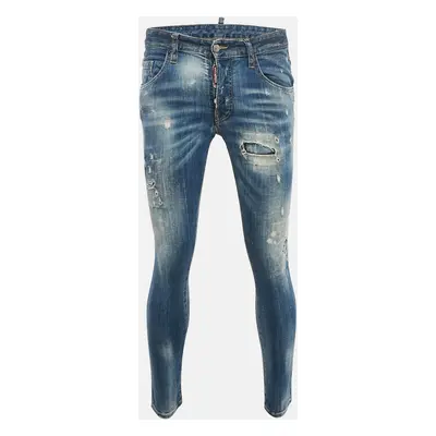 Dsquared2 Blue Distressed Denim Jeans Waist 33"