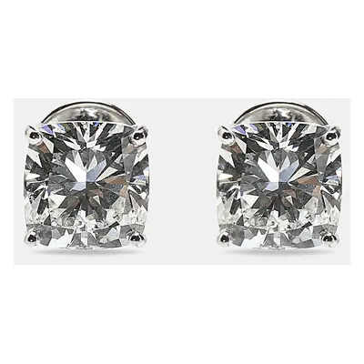 18k White Gold Cushion Cut Lab Grown Diamonds Earrings (Approx 6.00 cts)