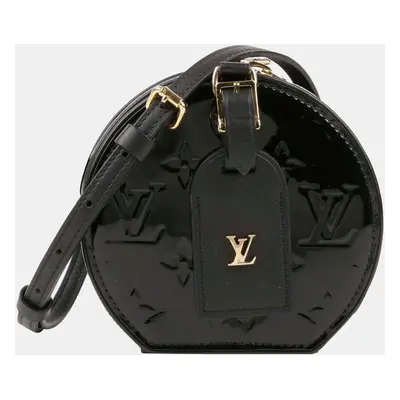 Louis Vuitton Mini Black Monogram Vernis Leather Boite Chapeau Souffle Shoulder And Crossbag