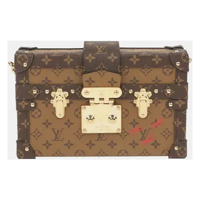 Louis Vuitton Monogram Reverse Canvas Petite Malle Clutch Bag