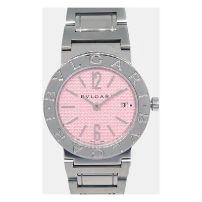 Bvlgari Pink Stainless Steel Bvlgari Bvlgari BB26C2SSD Quartz Women's Wristwatch mm