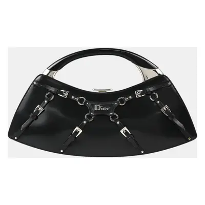 Dior Black Patent Leather Medium Handbag