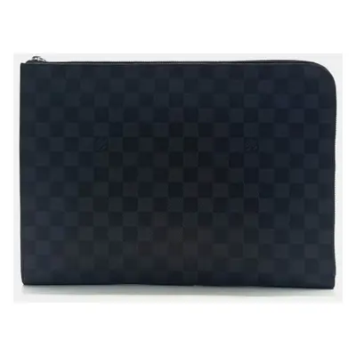 Louis Vuitton Black Leather Graphite Pochette Jour GM bag