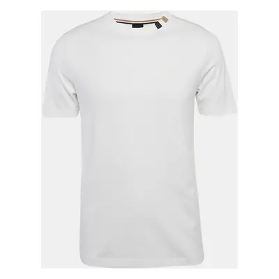 Boss By Hugo Boss White Cotton Jersey Tiburt T-Shirt