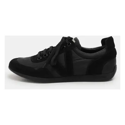 Louis Vuitton Black Nylon and Suede Fuselage Low-Top Sneakers Size