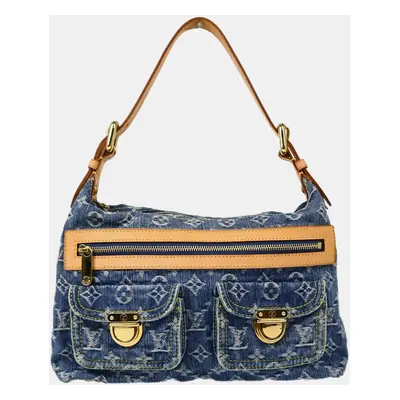 Louis Vuitton Blue Monogram Denim Baggy Pm Shoulder Bag