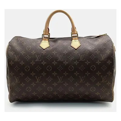 Louis Vuitton Brown Coated Canvas Speedy bag