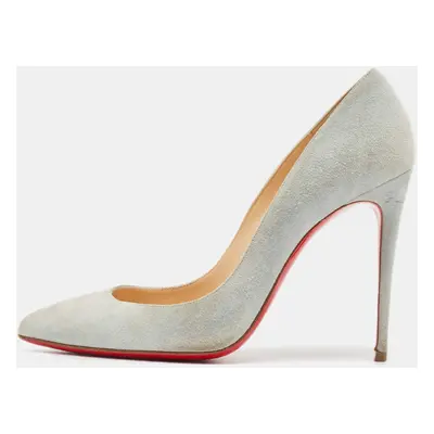 Christian Louboutin Light Blue Suede Pigalle Pumps Size