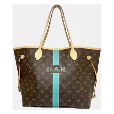 Louis Vuitton Brown Monogram Canvas Neverfull MM Tote Bag