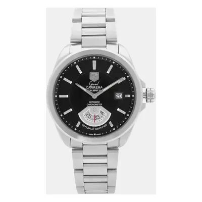 Tag Heuer Black Stainless Steel Grand Carrera WAV511A.BA0900 Automatic Men's Wristwatch mm