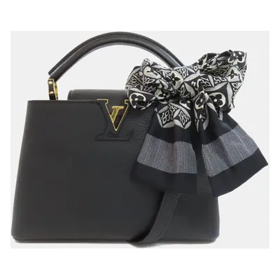 Louis Vuitton Black Leather Capucines BB Handbag