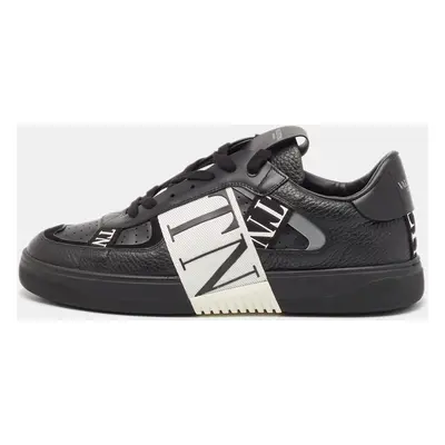 Valentino Black Leather VLTN Low Top Sneakers Size 43.5