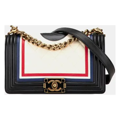 Chanel Multicolor Medium Multicolor Lambskin Crest Boy Flap