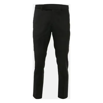 Dior Homme Black Wool Formal Trousers