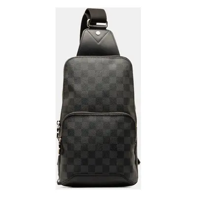 Louis Vuitton Black Damier Graphite Avenue Sling