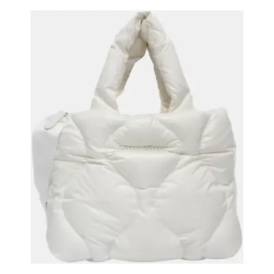 Miu Miu White Nylon Quilting Shoulder Bag