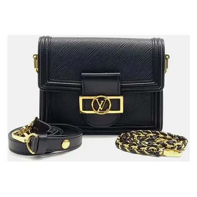 Louis Vuitton Black Leather Epi Mini Dauphine bag