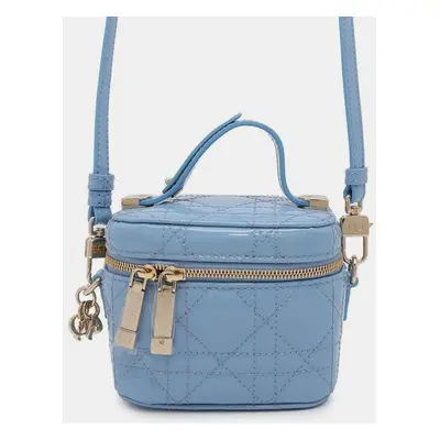 Dior Light Blue Enamel Micro Vanity Bag